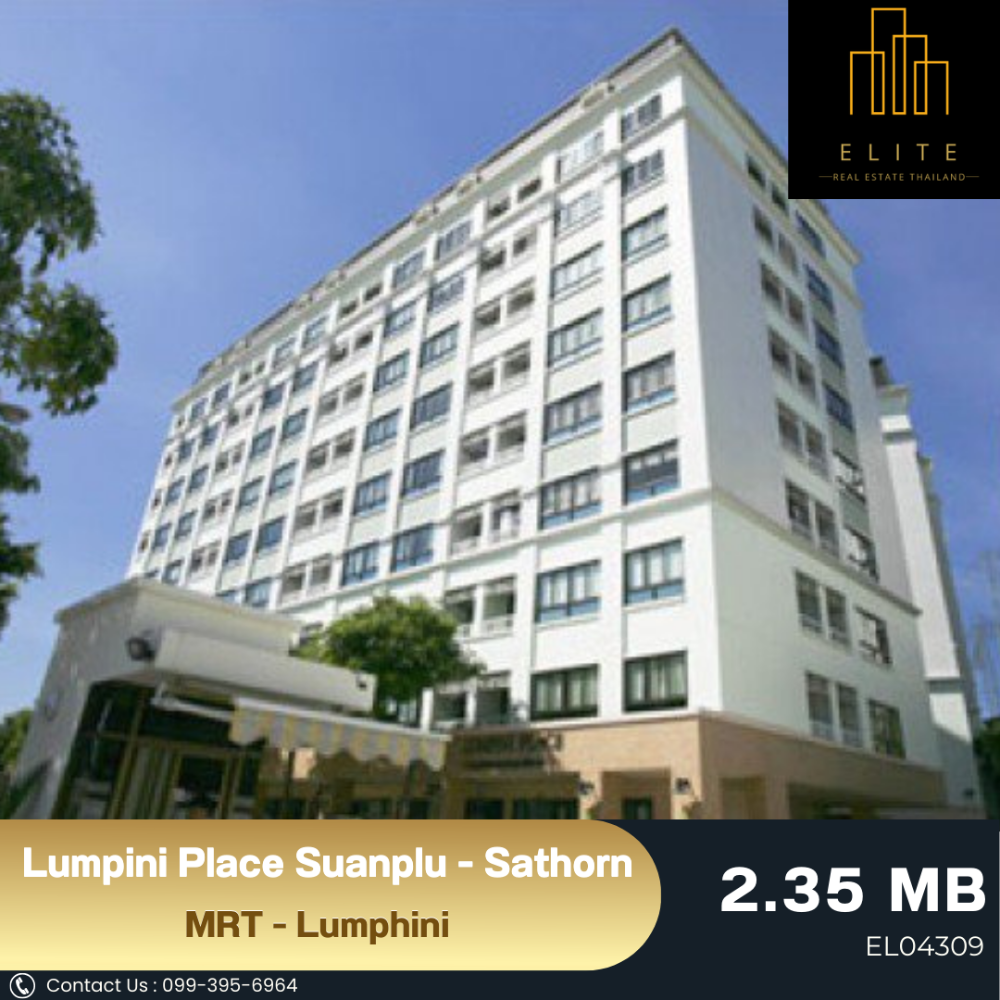 For SaleCondoSathorn, Narathiwat : 💥 Urgent sale !! Lumpini Place Suanplu - Sathorn has a real room, not eye -catching.