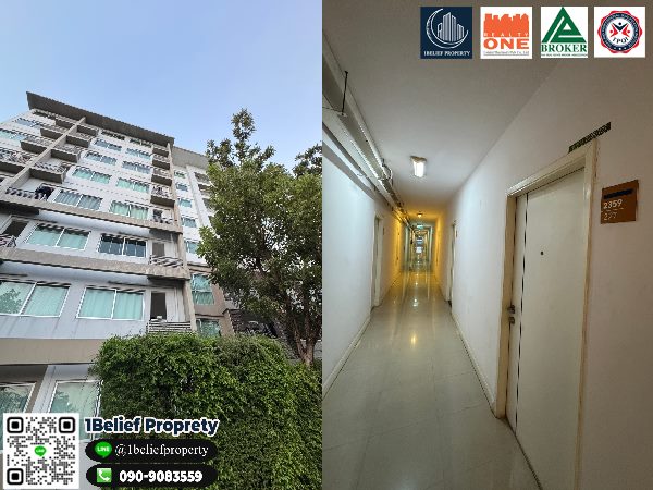 For SaleCondoOnnut, Udomsuk : Condo for sale A Space Sukhumvit 77, a lot of views with 1,600,000 ฿