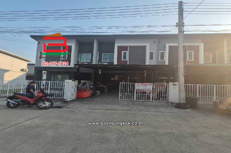 For SaleTownhomePathum Thani,Rangsit, Thammasat : Townhome, Ban Fah Green Park, Tham, area 19.4 sq.w., Lam Luk Ka Municipality 3, Lam Luk Ka, Pathum Thani