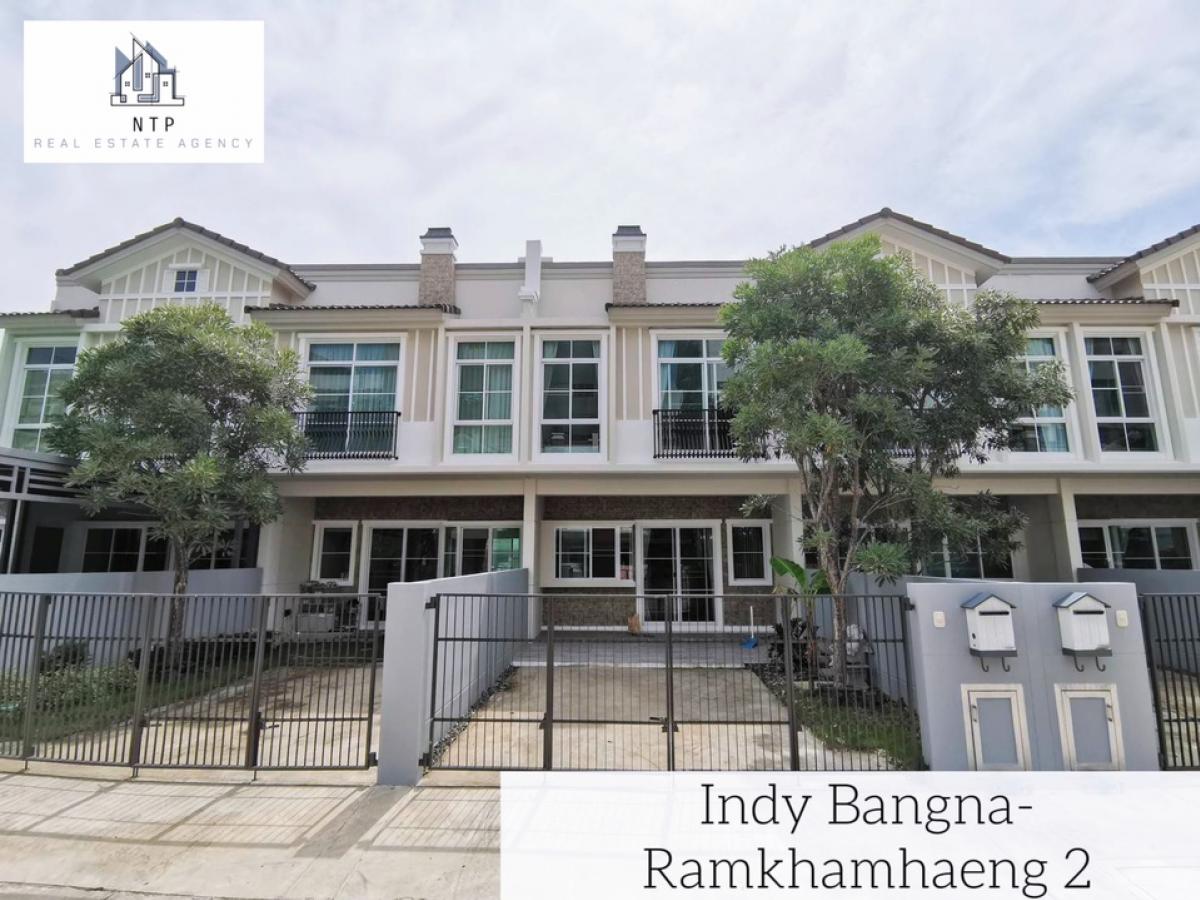 ให้เช่าทาวน์โฮมบางนา แบริ่ง ลาซาล : 🔥Townhome for rent “Indy Bangna Ramkhamhaeng 2” near Mega Bangna beautiful decoration 💗👍🏻