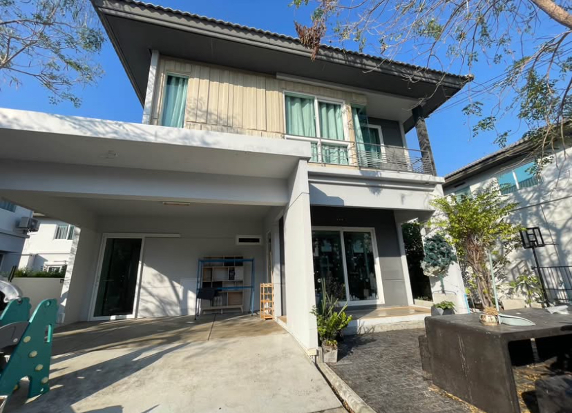 For RentHouseLadkrabang, Suwannaphum Airport : Rent a detached house Pruek Lada Suvarnabhumi Village, Soi Lat Krabang 54 Near the Suvarnabhumi Airport, Airport Link, Lat Krabang