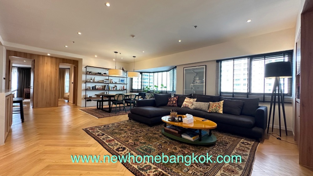 For RentCondoSukhumvit, Asoke, Thonglor : For Rent 2 bedroom Fully Renovated Corner Unit at Baan Suanpetch Condominium