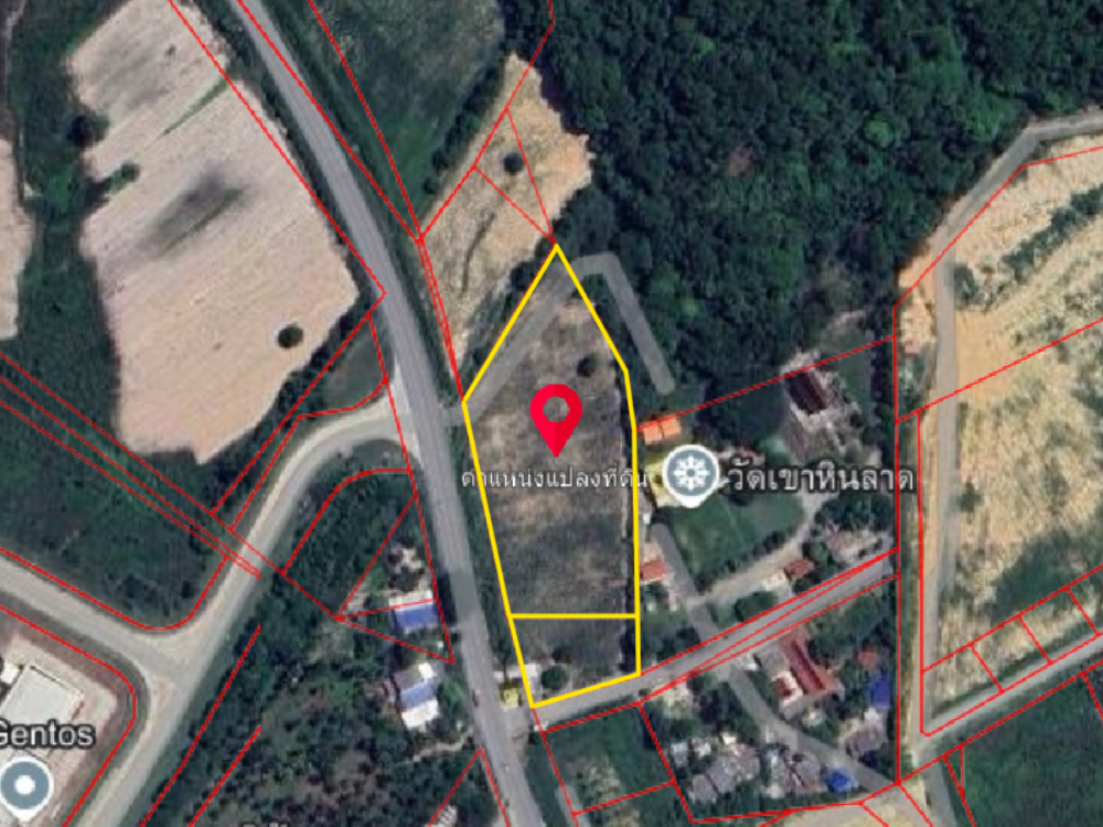 For SaleLandSriracha Laem Chabang Ban Bueng : Land for sale, good location on the road, Khao Khan Song Subdistrict, Si Racha District, Chon Buri Province, an area of ​​8 rai 73 square wah