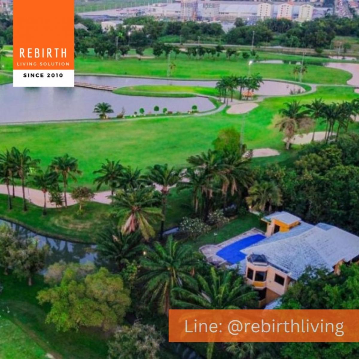 For SaleHousePathum Thani,Rangsit, Thammasat : Sell ​​Luxury Pool Villa in the middle of the egg yolk, beautiful viewing golf. Adjacent to golf and Lake peaceful.