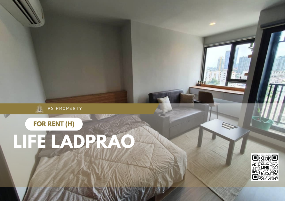 For RentCondoLadprao, Central Ladprao : For rent ✨ Life Ladprao ✨ complete furniture and electrical appliances, near MRT Phahon Yothin.