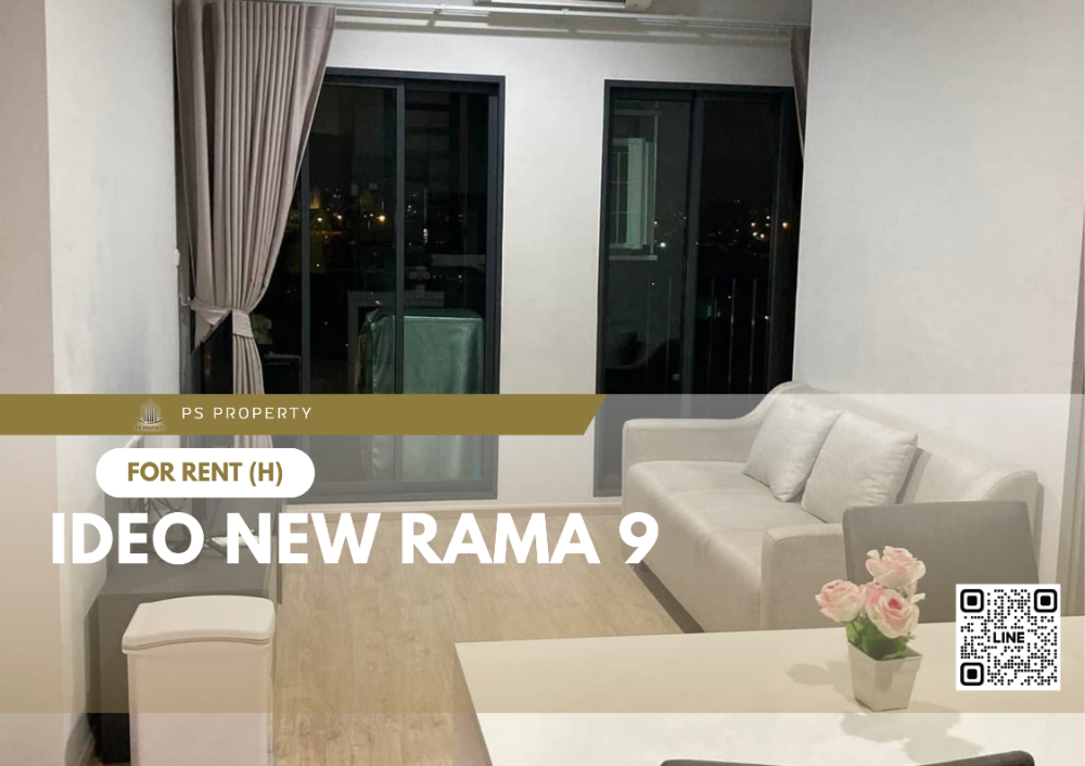 For RentCondoRama9, Petchburi, RCA : For rent ✨ IDEO New Rama 9 ✨ complete furniture and electrical appliances, near airport link Ramkhamhaeng.