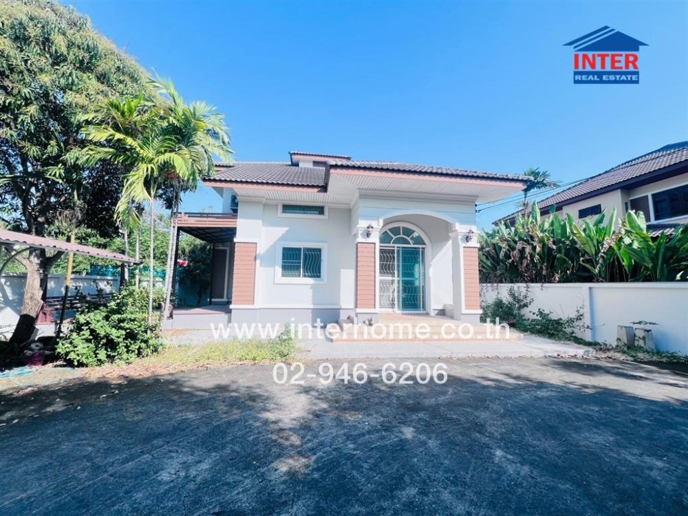 For SaleHousePathum Thani,Rangsit, Thammasat : 2 storey detached house, 133.5 sq.w., a detached house near Bun Anan Market Don Mueang Health Garden, Road 2, Det Udom Road, Kamphaeng Phet 6 Road Mueang Pathum Thani, Pathum Thani