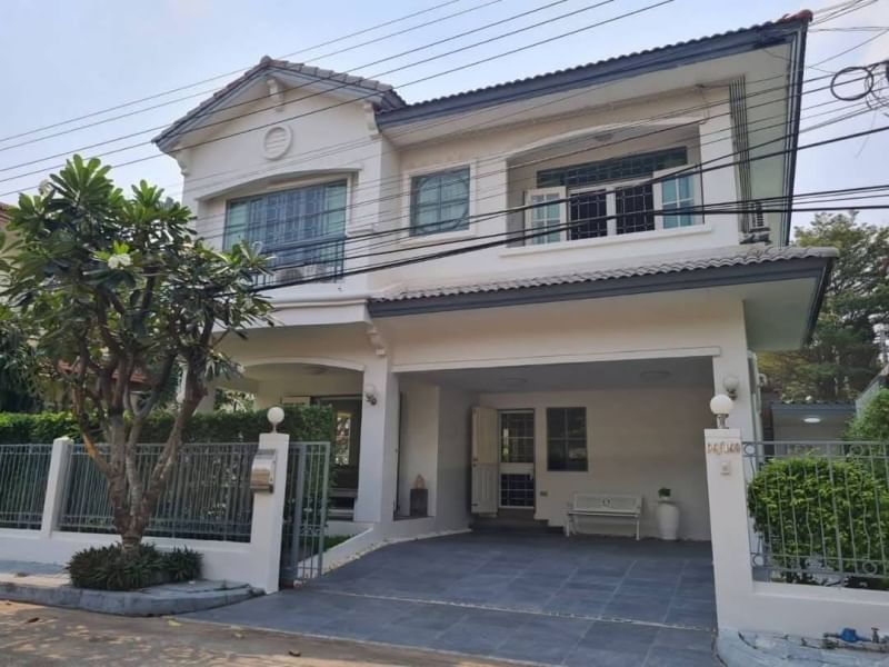 For RentHousePattanakan, Srinakarin : For rent, single house, Mandana 2, Srinakarin, large house, fully furnished, ready to move in