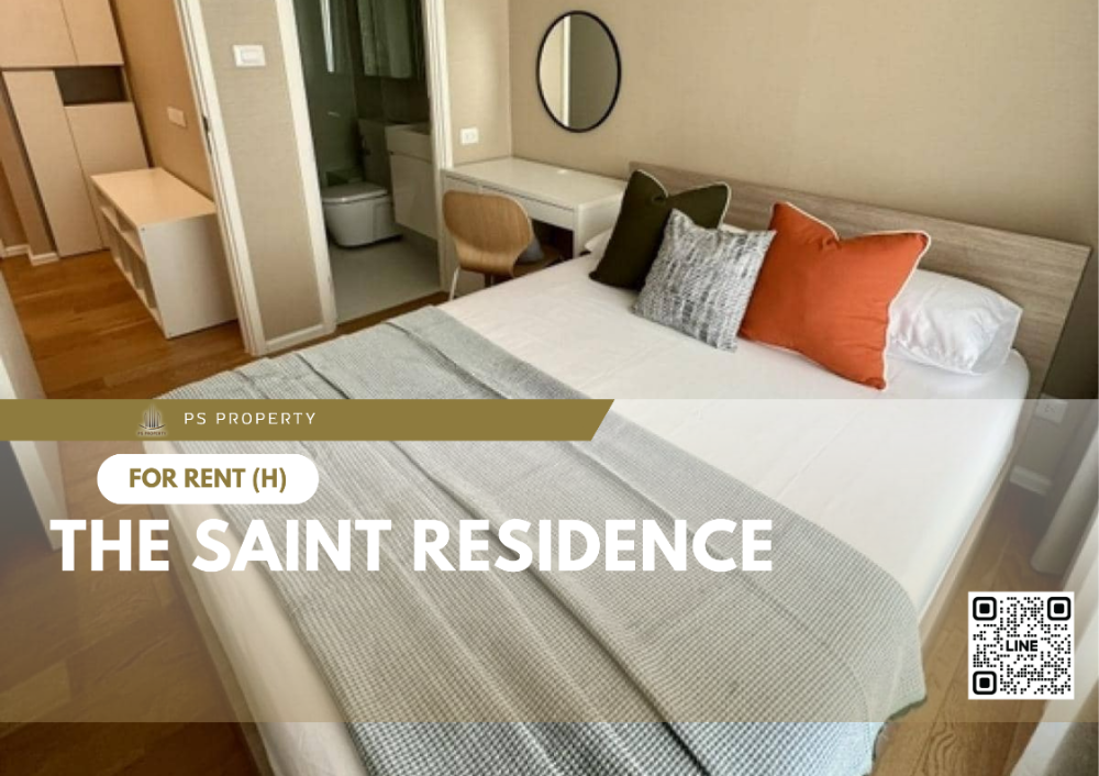 For RentCondoLadprao, Central Ladprao : For rent 🔥 The Saint Residences 🔥 near MRT Phahon Yothin, complete with furniture and electrical appliances.