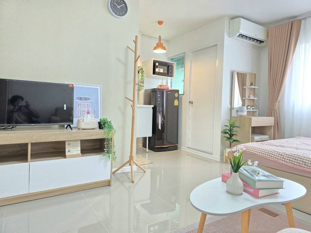 For SaleCondoPattaya, Bangsaen, Chonburi : Condo for sale, Lumpini, Chon Buri, beautiful room, new renovated