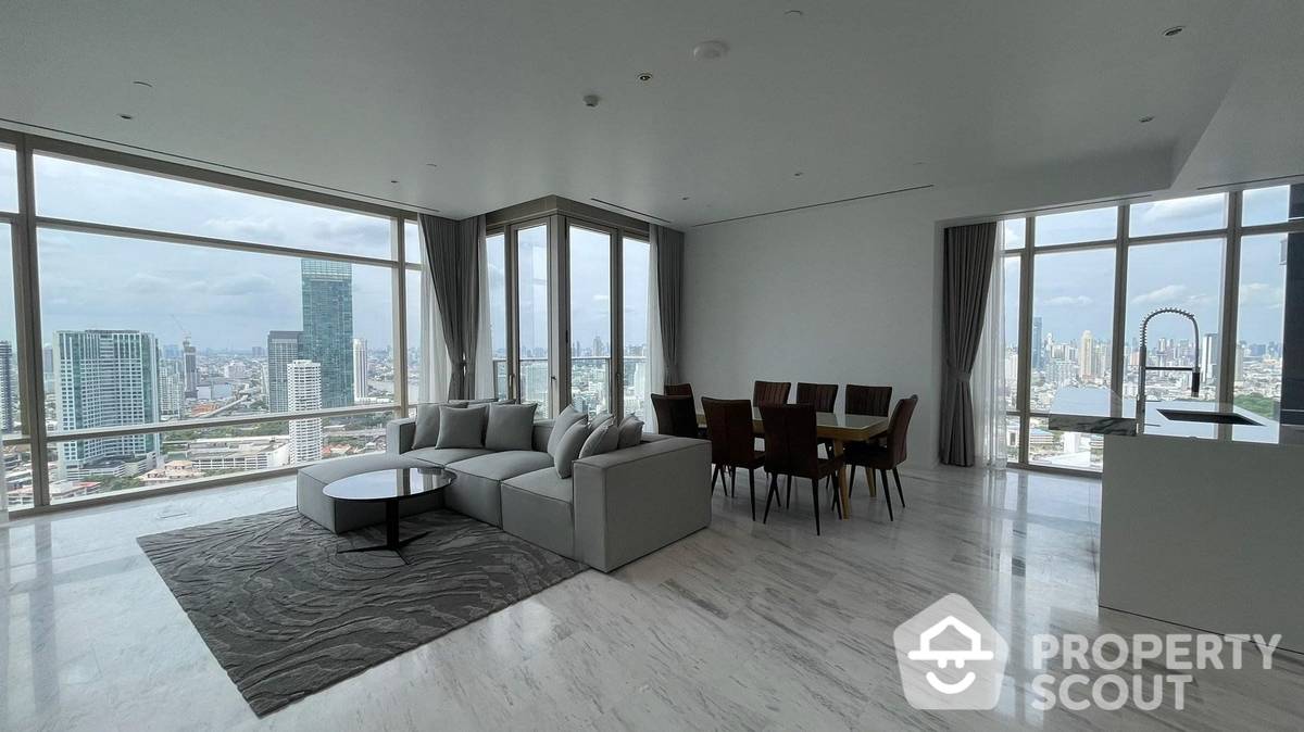 For RentCondoSathorn, Narathiwat : 3-BR Condo at Four Seasons Private Residences Bangkok near BTS Saphan Taksin