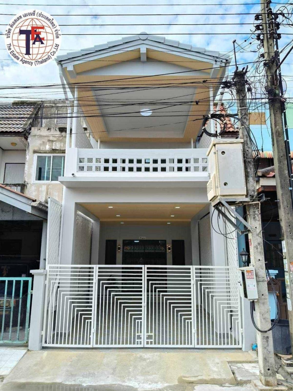 For SaleTownhouseNawamin, Ramindra : 2 -storey townhouse for sale, Wongsakorn Village 5, Nong Rang 4, Junction 1 Market, Marua Market Demonstration School Kumthong School Nopparat Hospital Sin Medical Hospital Fashion Island Safari World Panya Intrahathairat Phraya Suren