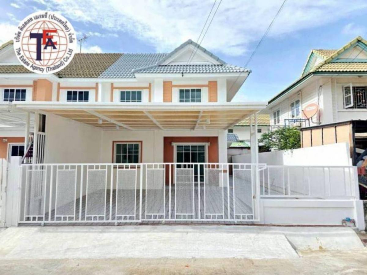 For SaleTownhouseNonthaburi, Bang Yai, Bangbuathong : 2 -story twin house for sale, Pruksa Village 25, Bang Yai Bang Yai, Nonthaburi Kanchanaphisek Bang Khul, Srirat Expressway, Royal Road 3004, Kasemrad Hospital Central Westgate Bang Mae Nang Police Station