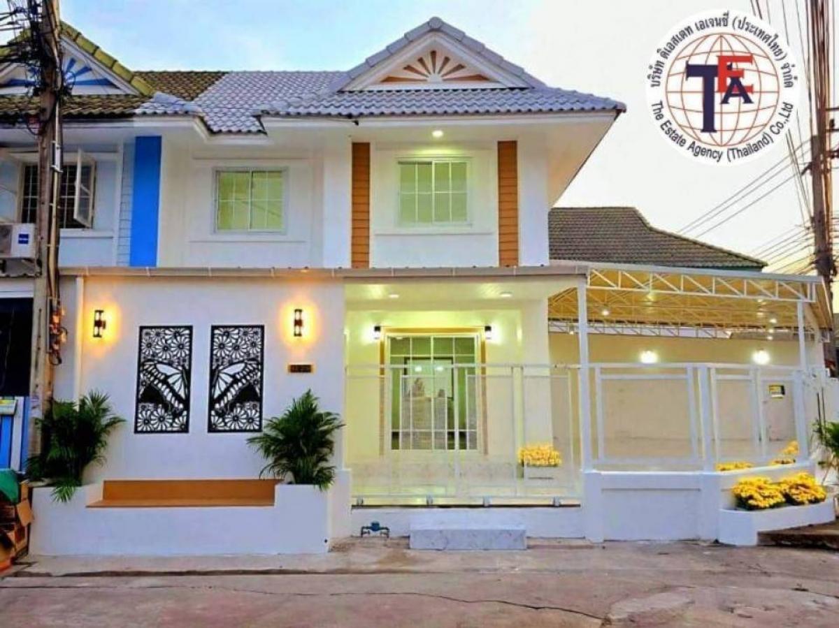 For SaleTownhouseNonthaburi, Bang Yai, Bangbuathong : 2 -storey townhouse for sale, Pruksa Village, 25, Bang Yai Bang Yai corner, Nonthaburi, Kanchanaphisek Road Bang Yai-Bang Khul Lad Kasemrad Hospital Central Westgate Sri Rat Expressway, Rural Road 3004, Bang Mae Nang Police Station