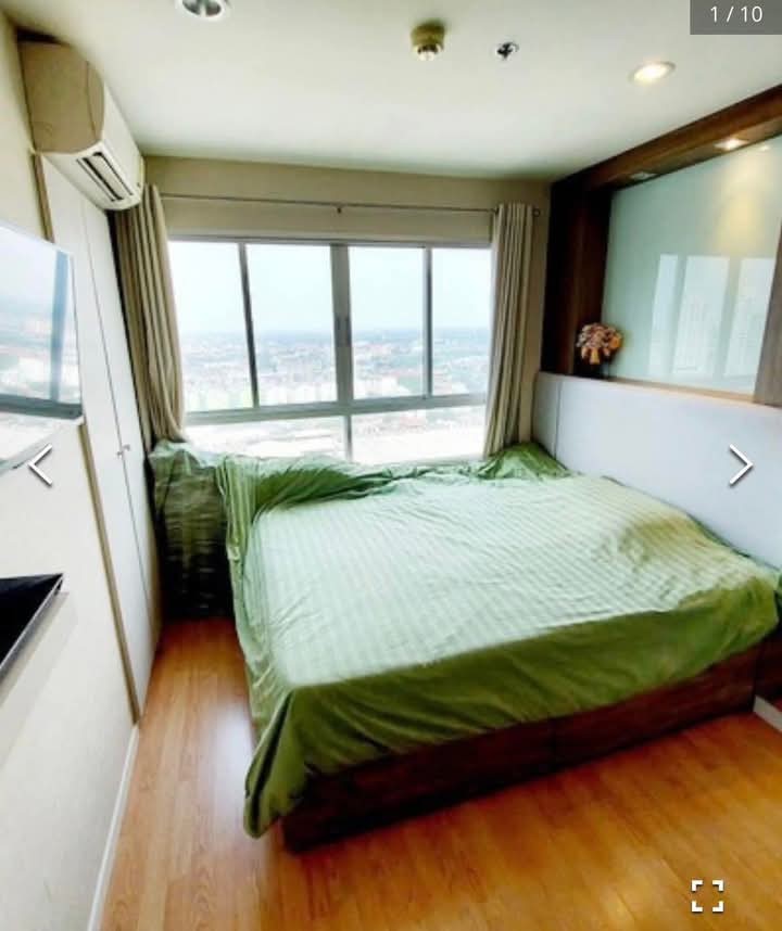 For RentCondoSeri Thai, Ramkhamhaeng Nida : LP60230 Condo for rent Lumpini Ville Ramkhamhaeng 60/2, 24th floor, Building A, city view, 26.61 sq m., 1 bedroom, 1 bathroom, 8,000 baht 064-959-8900