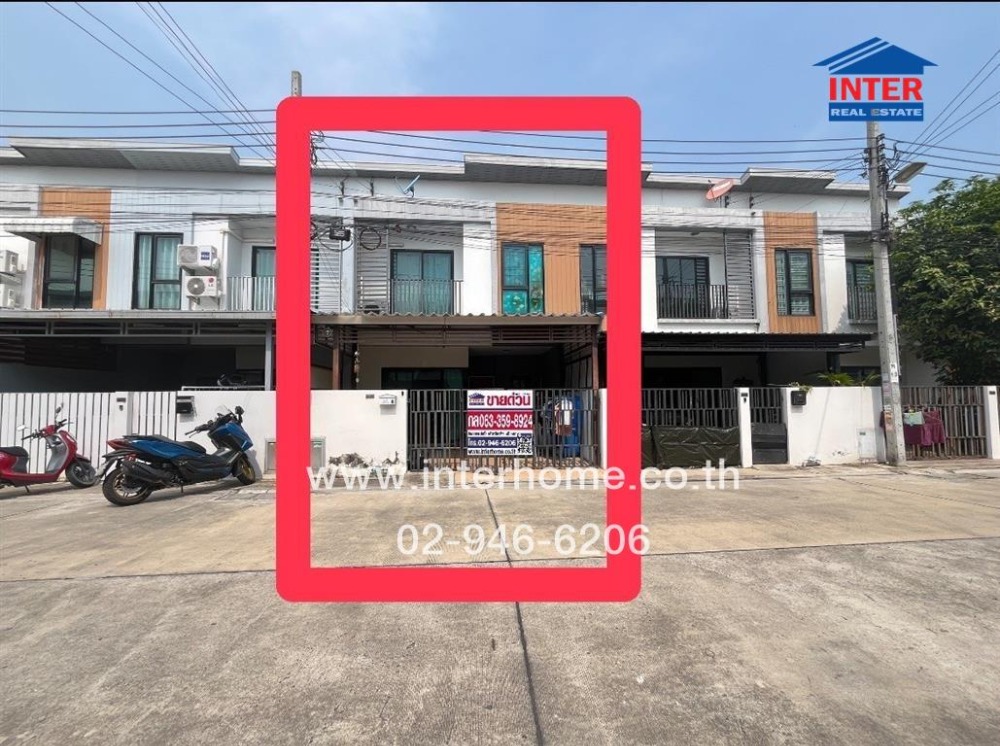 For SaleTownhouseBangna, Bearing, Lasalle : 2 -story townhouse 18.1 sq.w. Village, REST Town, Bang Na Soi, Salut Temple, Kanchanaphisek parallel Bang Na-Trat Road, Km. 9, Bang Phli, Samut Prakan