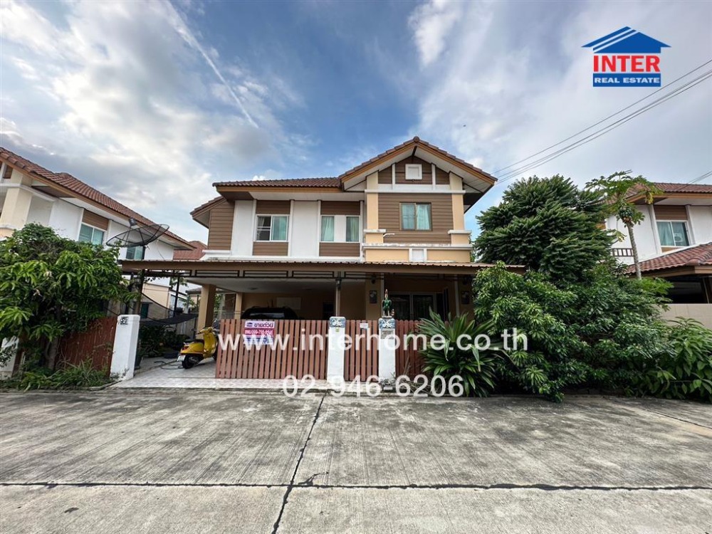 For SaleHousePathum Thani,Rangsit, Thammasat : 2 -storey detached house, 56 sq.w. Village Village, Khlong 3, Soi Pearson, Lam Luk Ka Road, Chon Mark Road, Lam Luk Ka Pathum Thani