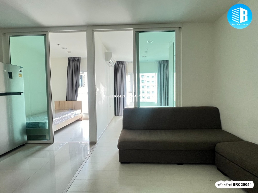 For RentCondoSamut Prakan,Samrong : Condo for rent ✅ Aspai Erawan ✅ Size 35 sqm. Floor 21 Building B