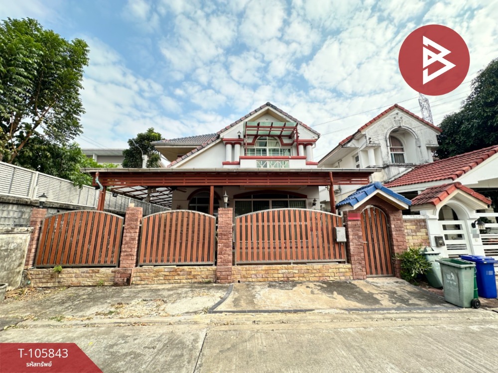 For SaleHousePattanakan, Srinakarin : House for sale Barmett Village Chalerm Phra Kiyat. 9, Suan Luang, Bangkok