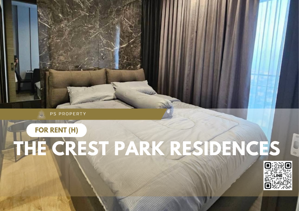 For RentCondoLadprao, Central Ladprao : For rent ✨ The Crest Park Residences ✨ complete furniture and electrical appliances, near MRT Phahon Yothin.