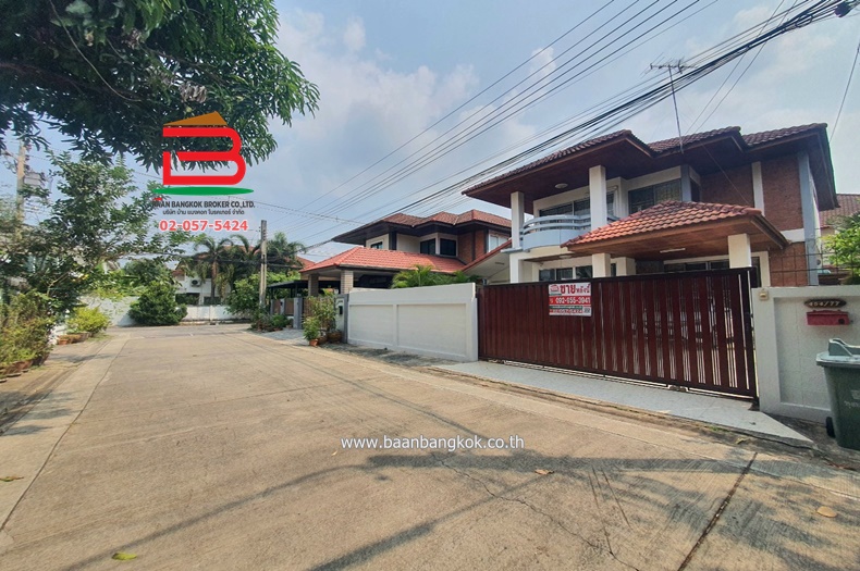 For SaleHouseNawamin, Ramindra : 2-storey detached house, Chonchob-Thanawat Project, area 60 sq.w. Soi Watcharapol 3, Ram Inthra Road, Khlong Thanon Subdistrict, Sai Mai District, Bangkok