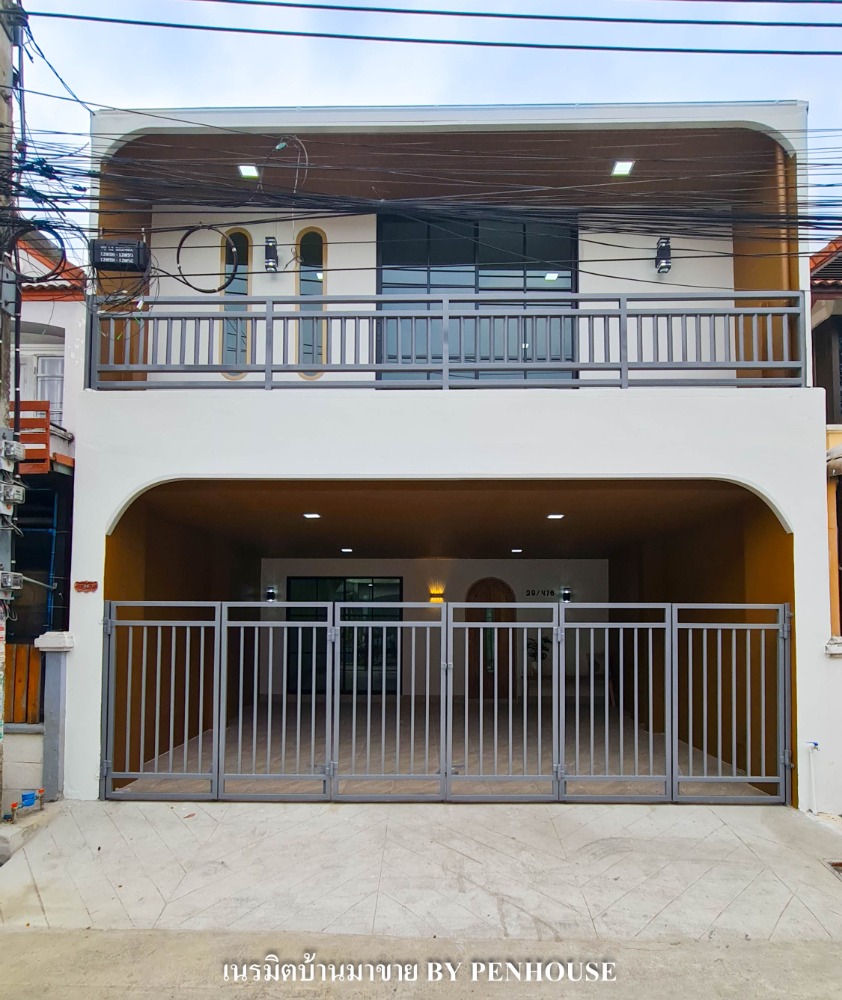 For SaleTownhouseNawamin, Ramindra : Sell ​​Townhouse, 3 bedrooms, Hathairat area KSU Ram Inthra 1 Hathairat Road 39 Min Buri, a lot of living space ready