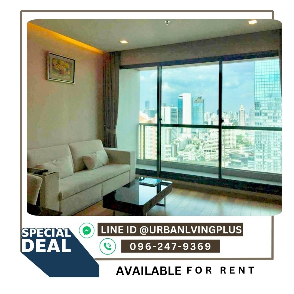 For RentCondoSathorn, Narathiwat : ( U20250210300 ) Tel/Line 096-247-9369 / FOR RENT The Address Sathorn  / 1 bedroom, 1 bathroom, 56 Sq.M. furnished, Special Deal!!