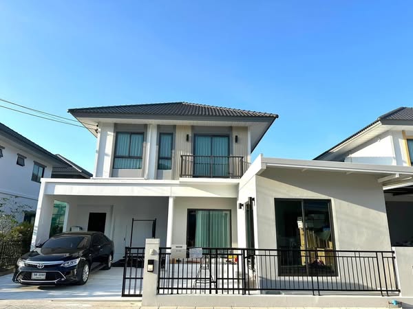 For RentHouseBangna, Bearing, Lasalle : 🔥 Rental Project Park Bangna Perfect Park Bangna, beautiful house, complete decorated with width S2501-227 📢