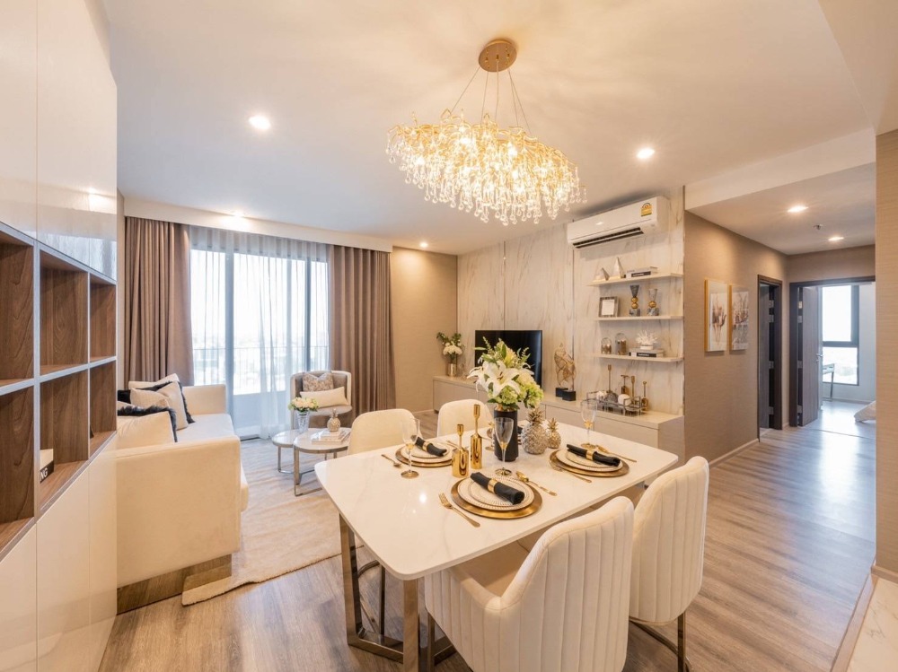 For RentCondoOnnut, Udomsuk : 🌟FOR RENT_IDEO MOBI Sukhumvit 66 🌟 Beautiful Luxe Style 2 BED / 2 Bath, only 500 meters from BTS Udom Suk 💥 The first month, only 63,000 baht