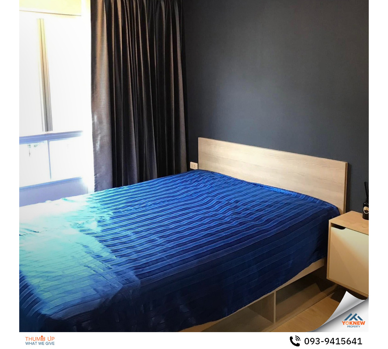 For RentCondoKasetsart, Ratchayothin : Elio Del Moss Phaholyothin 34 🍽️🚆 The room is on the 7th floor, Building G, fully furnished, near food sources, BTS and leading educational institutions, convenient transportation!