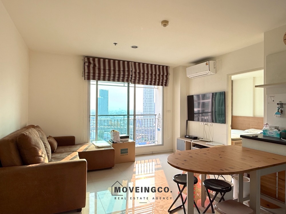 For RentCondoOnnut, Udomsuk : 2-bed condo, high floor, city view, 600 m. from Phra Khanong BTS