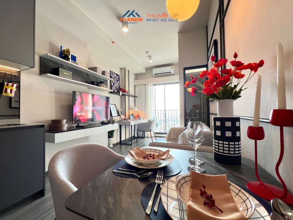 For SaleCondoOnnut, Udomsuk : Ideo Sukhumvit - Rama 4, size 35 sq.m., 1 bedroom, 1 bathroom, living space Answer all life