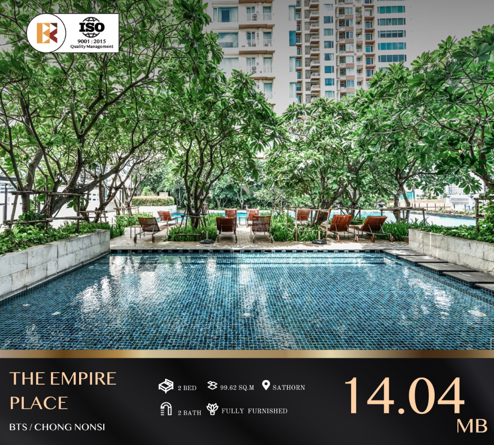 For SaleCondoSathorn, Narathiwat : The Empire Place - Prime Location in Bangkok's Economic Heart near BTS Chong Nonsi