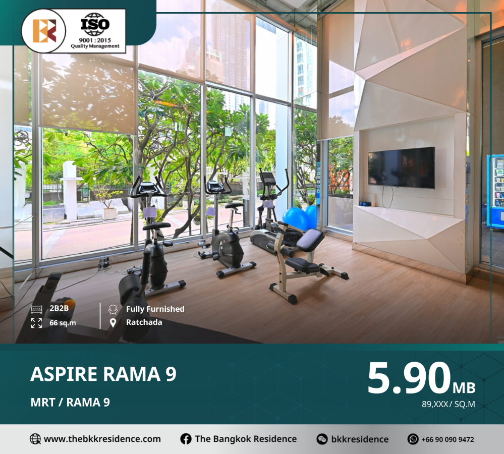 For SaleCondoRama9, Petchburi, RCA : Aspire Rama 9, Special Discount Units in a High-Potential Location, Near MRT Rama 9