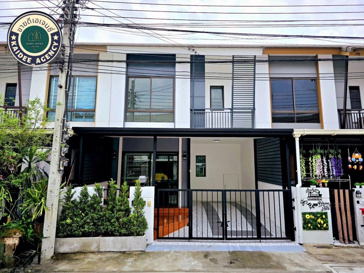 For SaleTownhouseNawamin, Ramindra : 2 -story townhouse, Pruksa Prime Village, 27 Fashion Island, PROMENADE, The Jazz Khubon Big C Makro Lotus, Kilog 8, Pink Line Renovate is ready. Convenient to travel Near Ram Inthra Atnarong Expressway Hathairat Road, Nawamin Road