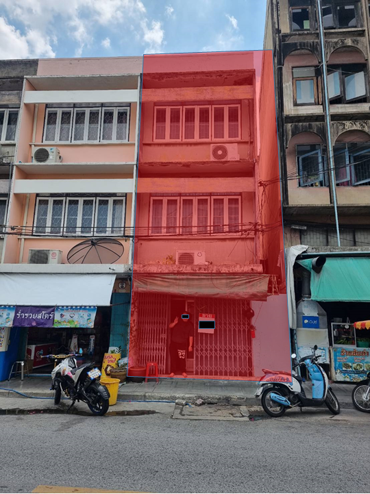 For SaleHouseRama3 (Riverside),Satupadit : Commercial building for sale next to Sevel, on the road near the apartment and Soi Sathu Pradit 58 factory.