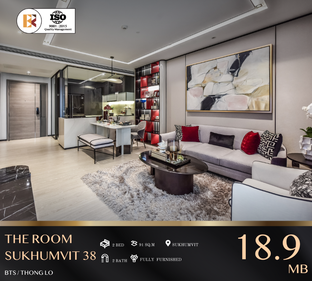 For SaleCondoSukhumvit, Asoke, Thonglor : The Room Sukhumvit 38, Experience Luxury in Every Square Meter near BTS Thong Lo