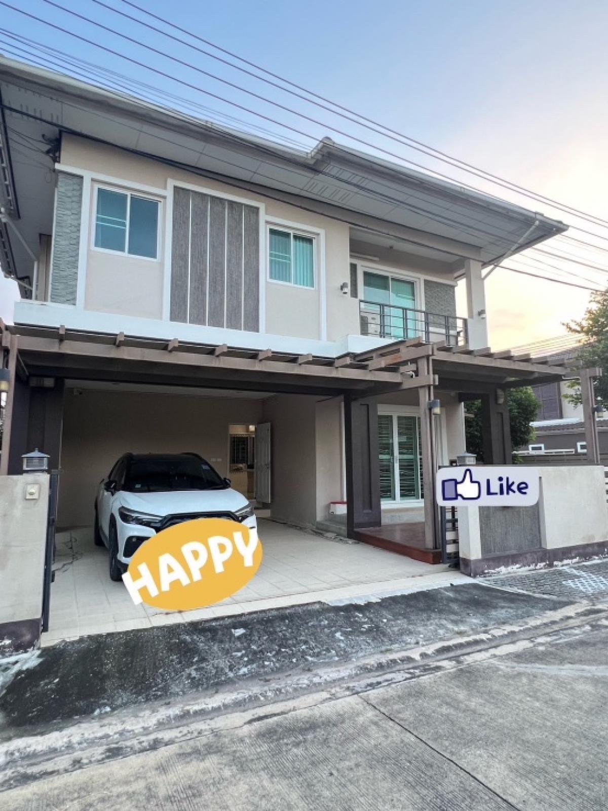 For RentHouseNonthaburi, Bang Yai, Bangbuathong : C1397 Rent a Nicharn Ratchaphruek-Rattanathibet, Soi Tha It, Nonthaburi, near the Denla School, Ratchaphruek International School, just 15 minutes. The house in front of the house is public.