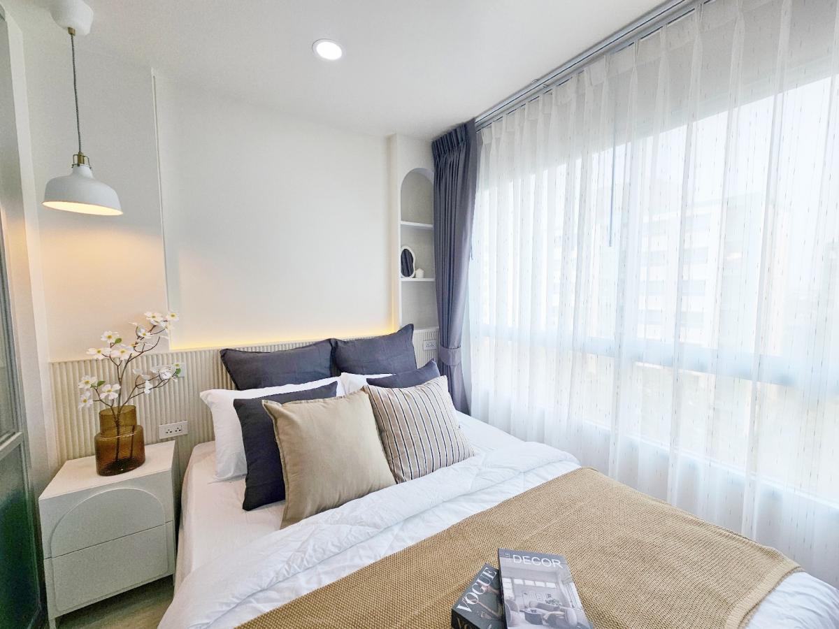 For SaleCondoOnnut, Udomsuk : Come on, very much, the cost of the condo near the main road, Srinakarin, convenient to travel near Seacon Srinakarin, installment, starting at only 4, xxx baht/month, salary 15,000 baht, can be comfortable to raise the room !!!