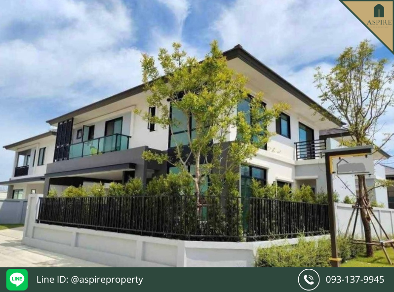 For RentHouseSamut Prakan,Samrong : [For Rent] 2-Storey Luxury Detached House Britania Bangna Suvarnabhumi (km.26)