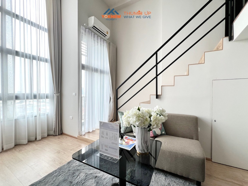 For SaleCondoRama9, Petchburi, RCA : IDO Rama 9 - Asoke 🔥Studio Hybrid, size 36 sq.m. Divide the living space into proportion