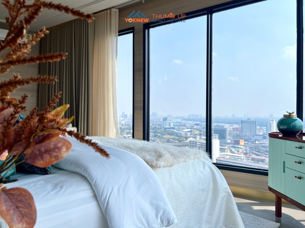 For SaleCondoKhlongtoei, Kluaynamthai : Last Unit 🔥COCO PANTHOUSE 3 bedrooms, 4 bathrooms, 256 sq.m., viewing the Bang Kra Chao River view from the room. With luxury services at the hotel level