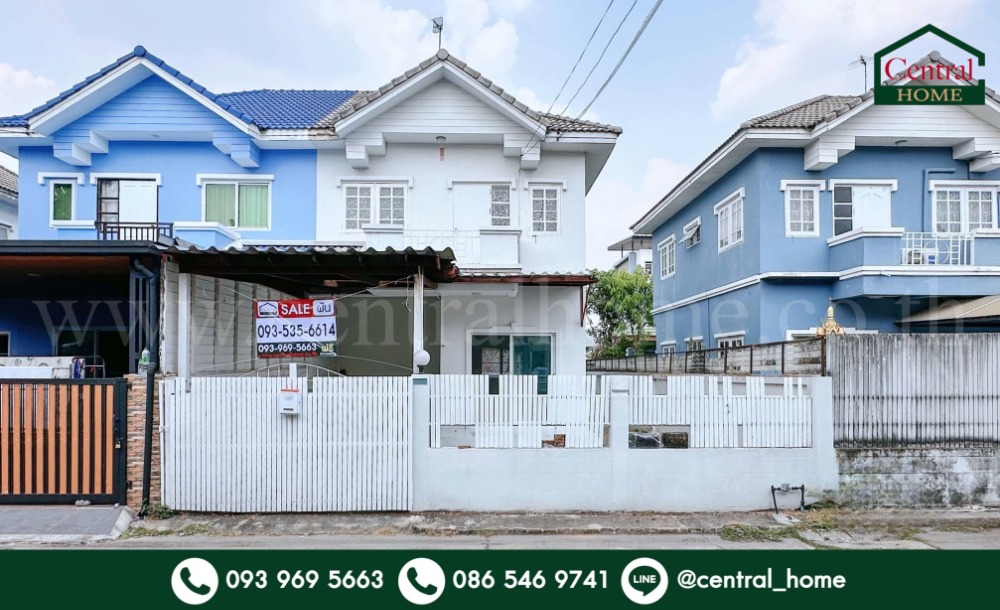 For SaleHousePathum Thani,Rangsit, Thammasat : Twin house, Lally Village - Khlong 3 Lam Luk Ka, good condition, cheap price