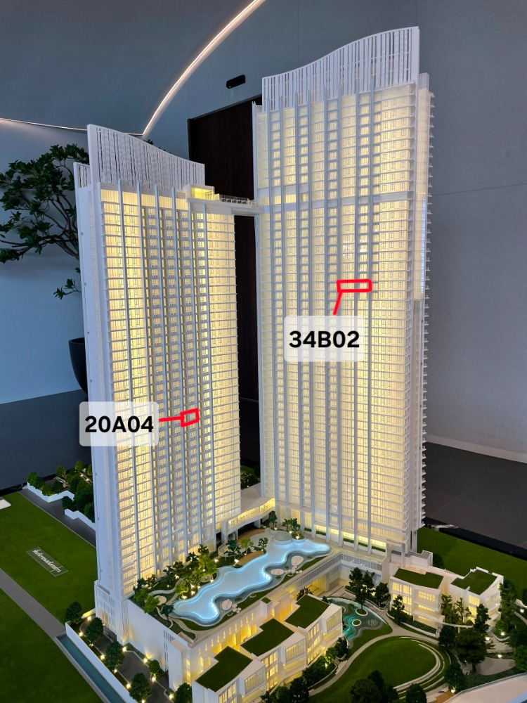 Sale DownCondoRama 8, Samsen, Ratchawat : Down payment, time, time at Chao Phraya 1 and 2 bedrooms (position A04 and B02)