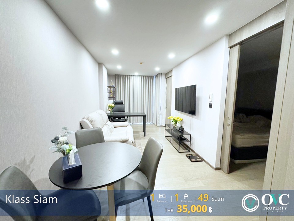 For RentCondoSiam Paragon ,Chulalongkorn,Samyan : Ready for rent @ Klass Siam (BTS National Stadium)