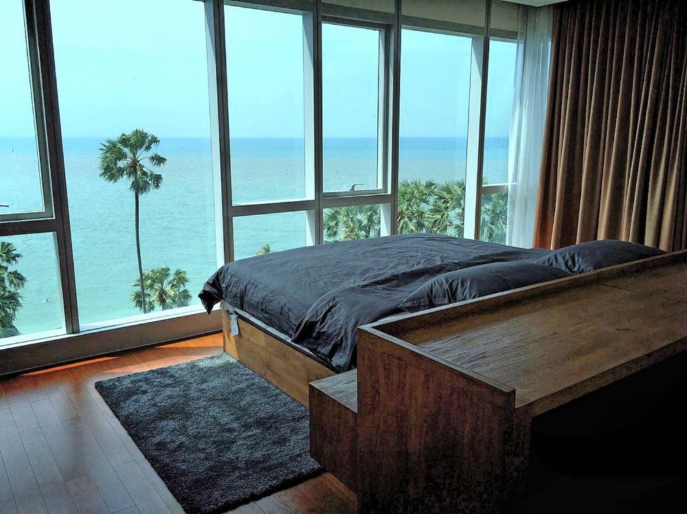 ให้เช่าคอนโดพัทยา บางแสน ชลบุรี สัตหีบ : For rent condo The palm wongamat beach front pattaya (S03-1969) can move in 1 April