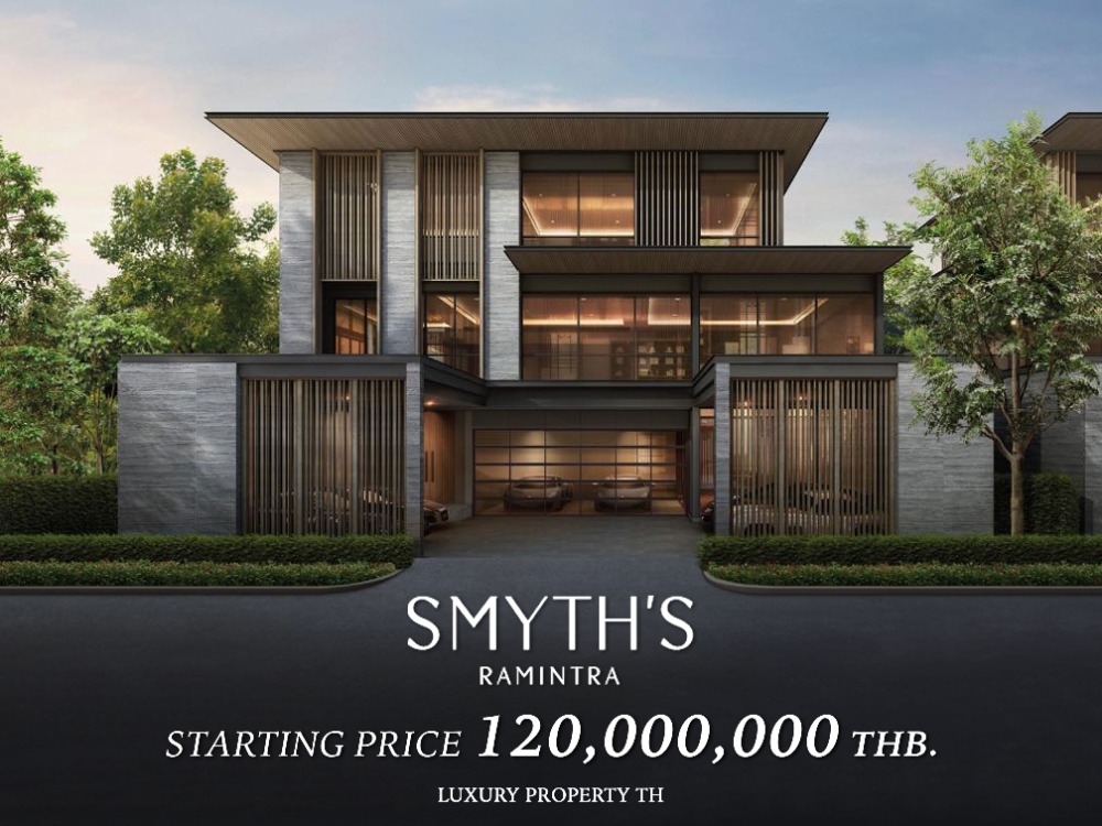 For SaleHouseNawamin, Ramindra : SMYTH ' S Ramintra 3-storey mansion near the train: Appointment to visit the project 093-962-5994 (Kim)