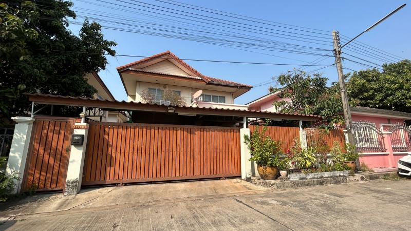 For SaleHousePathum Thani,Rangsit, Thammasat : 2 -story house for sale, size 60 sq.w., Thanyaburi, near the Market Place Male Thung Coffee Shop