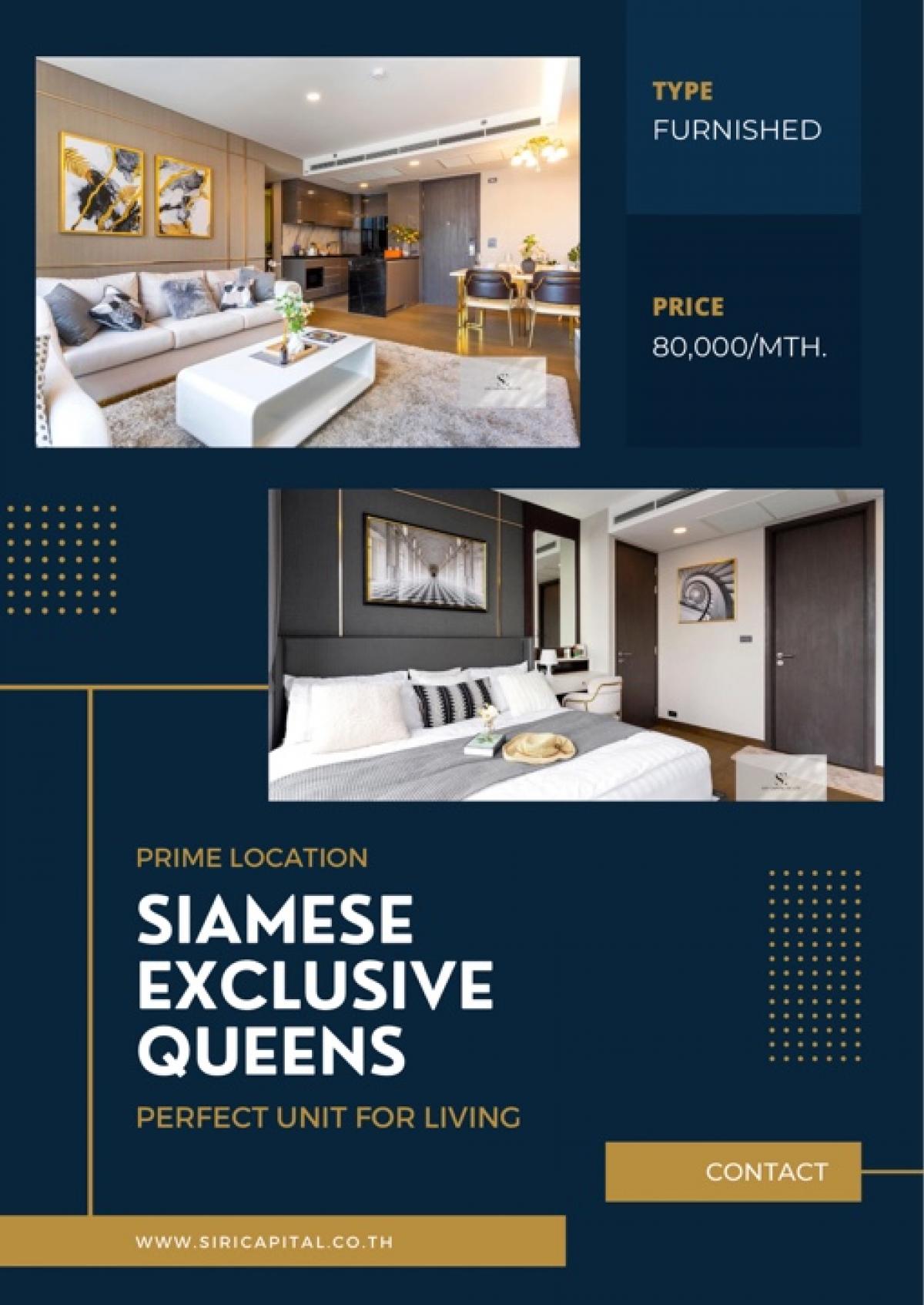 ให้เช่าคอนโดคลองเตย กล้วยน้ำไท : Agent post, welcome Co-Agent 🏢 ให้เช่า Siamese Exclusive Queens (Wyndham Residence)📍 ทำเลสุดพรีเมียม อยู่ตรงข้าม ศูนย์ประชุมแห่งชาติสิริกิติ์ ใกล้ MRT เพียง 80 เมตร เดินทางสะดวกสุดๆ!