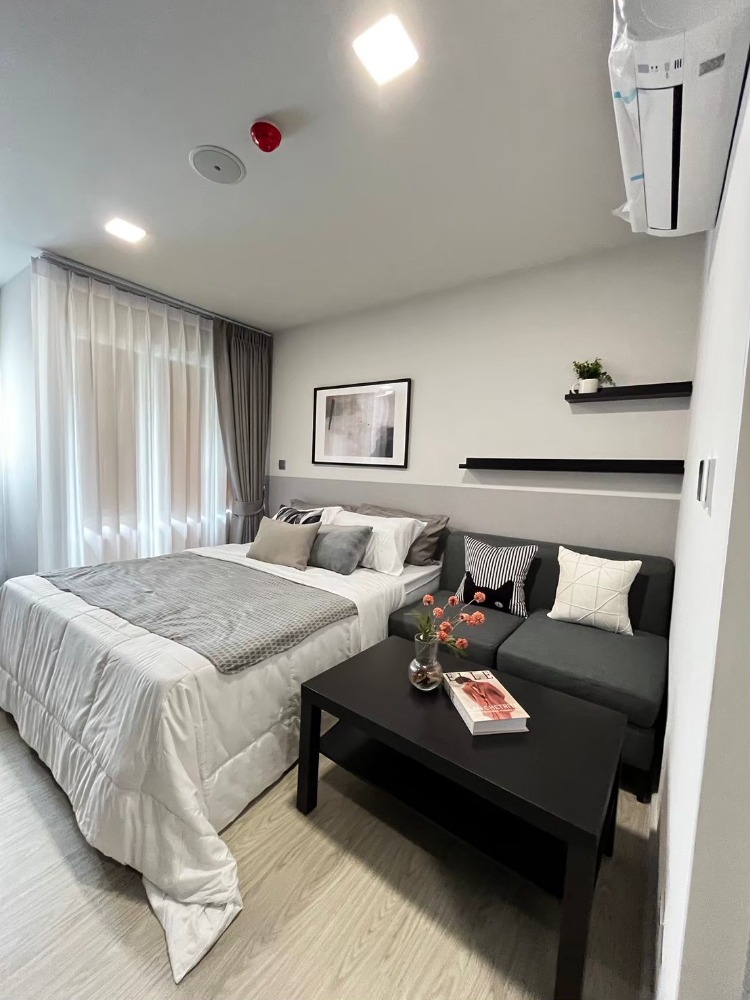 For RentCondoPathum Thani,Rangsit, Thammasat : Rental of KAVE TOWN ISLAND 1 BED Special size 22.60 sqm. Building C, 4th floor, complete with long -term rental. The rental is cheaper.